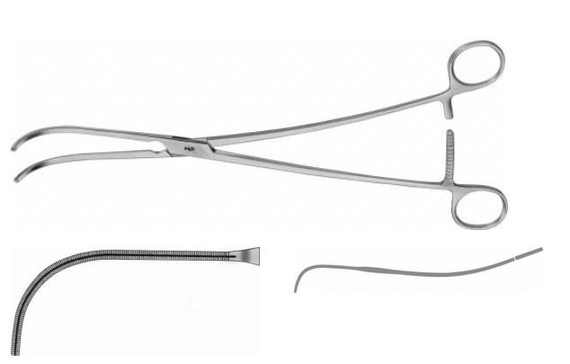 КУЛІ АОРТАЛЬН. ЗАТИСКАЧ ВИГНУТ. ГУБК. 270MM